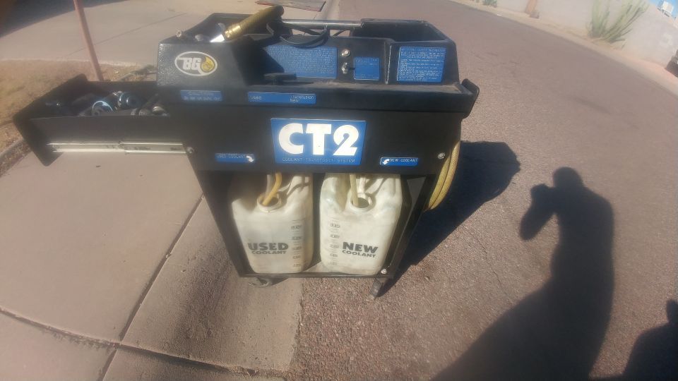 BG CT2 coolant flush machine