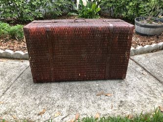 Vintage Wicker Trunk