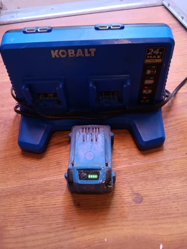 Kobalt Dual Charger And Battery 