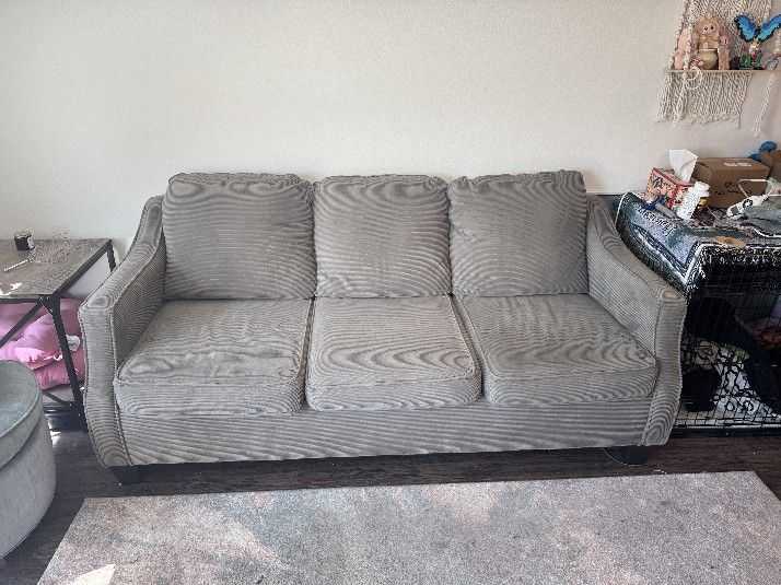 Corduroy Three Seater Couch
