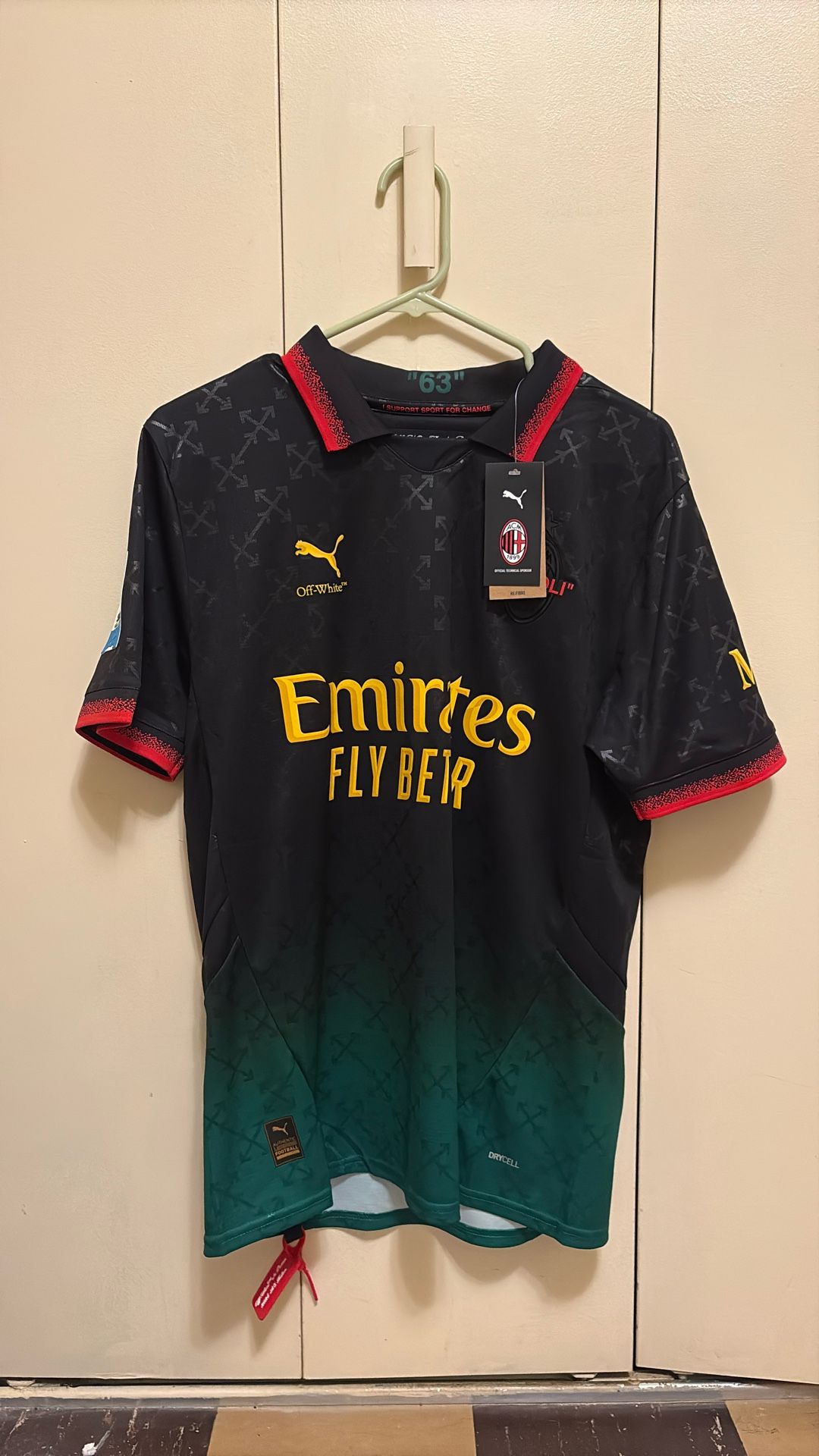 Off White Ac Milan Jersey