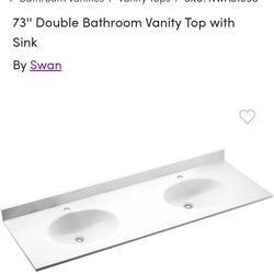 White Brand New Vanity