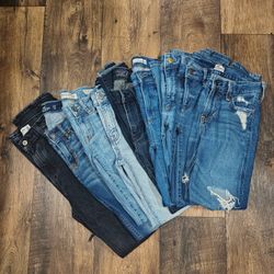 Lot Of Juniors/Women Size 00 Jeans NAME BRAND