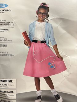 New, Girls 50’s Poodle SKIRT size 6-8