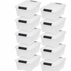 Iris Storage Containers Snap Latch New