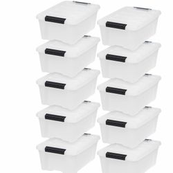 Iris Storage Containers Snap Latch New