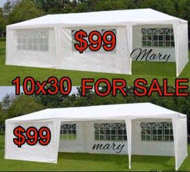 10x30 canopy tent with side walls