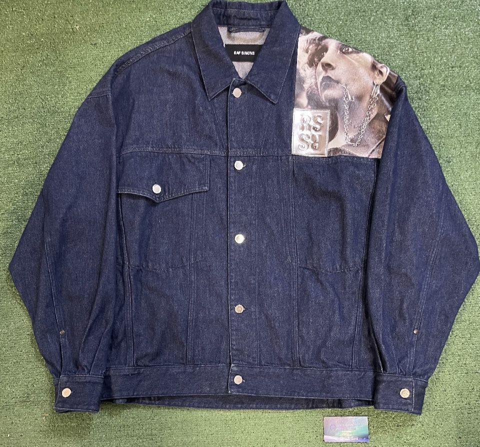 Raf Simons portrait denim Jean jacket