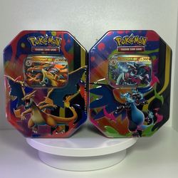 Pokemon Trading Card Game Tins Mega Charizard X & Y
