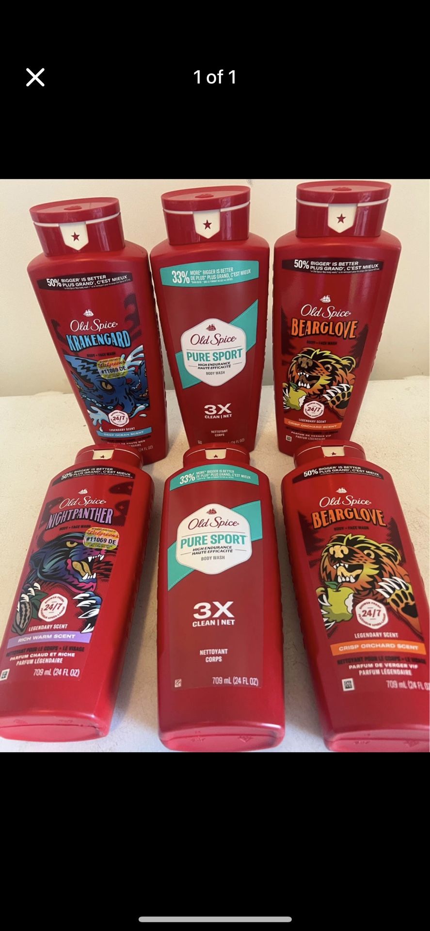 Old Spice Body Wash $5 Each