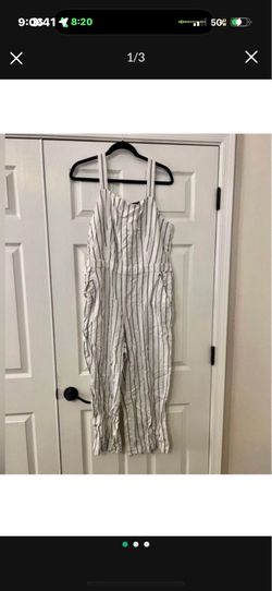 NWT striped jumpsuit Loft
