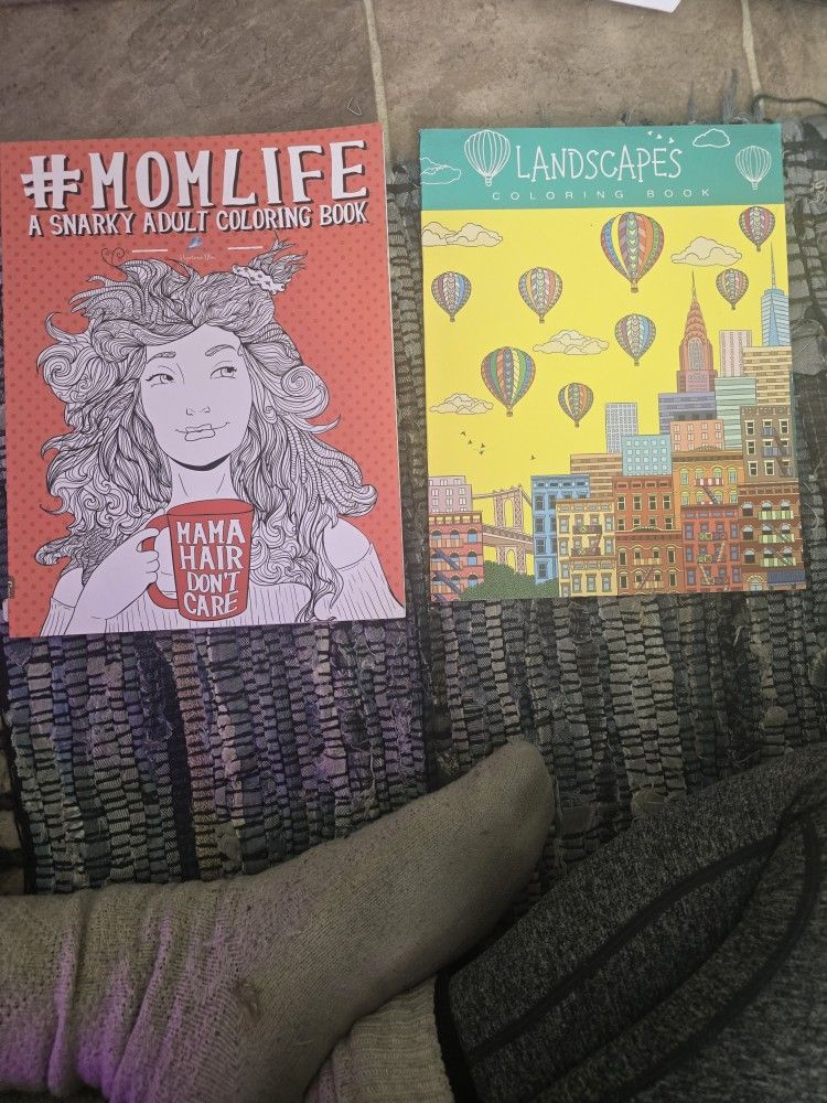 Adult Coloring Book & Gel Pens NEW