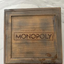 Monopoly Rustic Wood Series/Wooden Board Game/Wooden Box/Hasbro