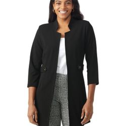 NYCC Ladies Notch Collar Open Front Blazer 