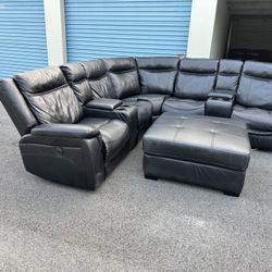 Power Reclining Sectional Couch