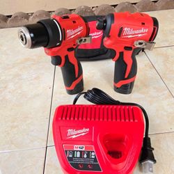 Milwaukee 12V Brushless Compact Drill and Impact Driver Kit