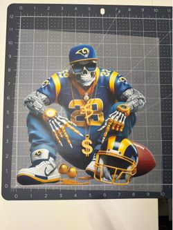 Football inspired 10” Dtfs ready to press on clothing