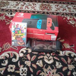 Nintendo Switch+Mario 3d World+Case