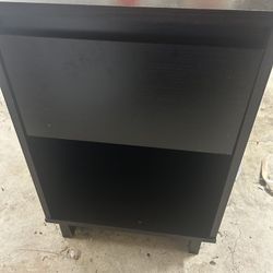 Bedside Table With Drawer And Cubby