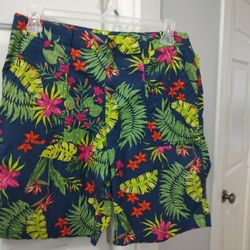 Tropical Print Shorts Style & Company (14)