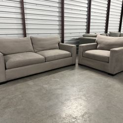 Crate And Barrel Axis Sofa And Chair Set