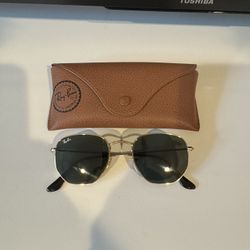 Ray-Ban RB3548N Hexagonal Gold / Green G15 – Men’s – Excellent Condition