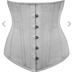 Everyday Training Corset Grey, Longline, By Corset Story Uk 22