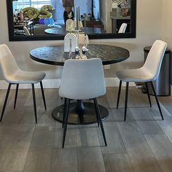 Off white kitchen chairs set of 4