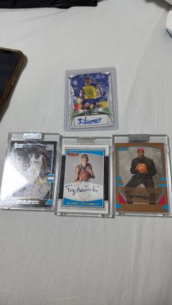 Signed numbered cards