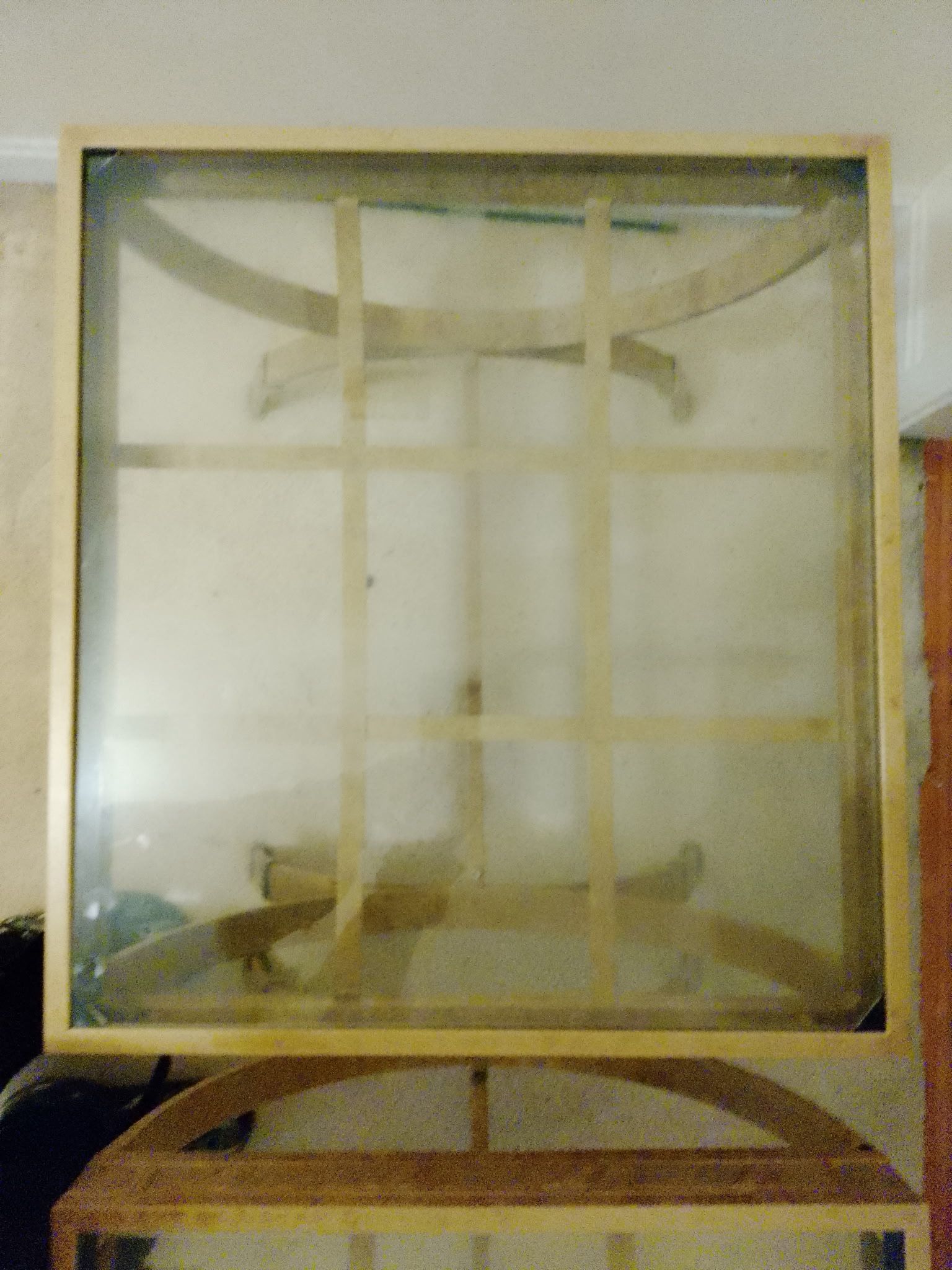 Pair of glass and gold metal end table 30 must go- Local Sale Only! No Shipping