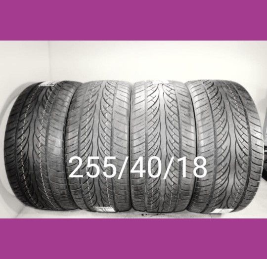 4 New Tires 255/40/18 $ 469 Llantas Nuevas