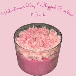 Whipped Valentine’s Day Candles