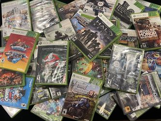 XBox 360 Game Assortment, with disk, case, and instructions. Sold each or  as lot