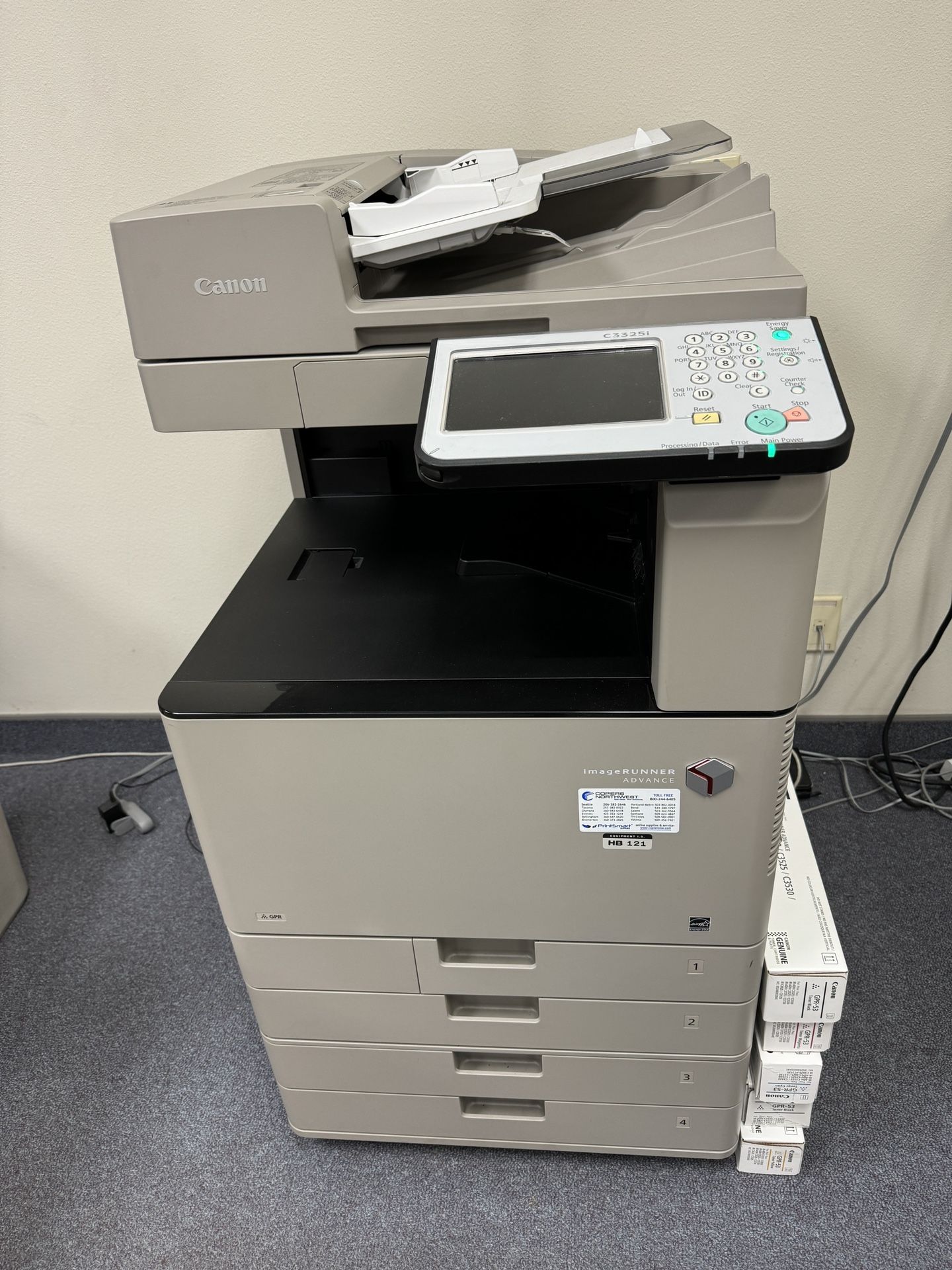 Mark down! Canon C3325i Office Printer with toners