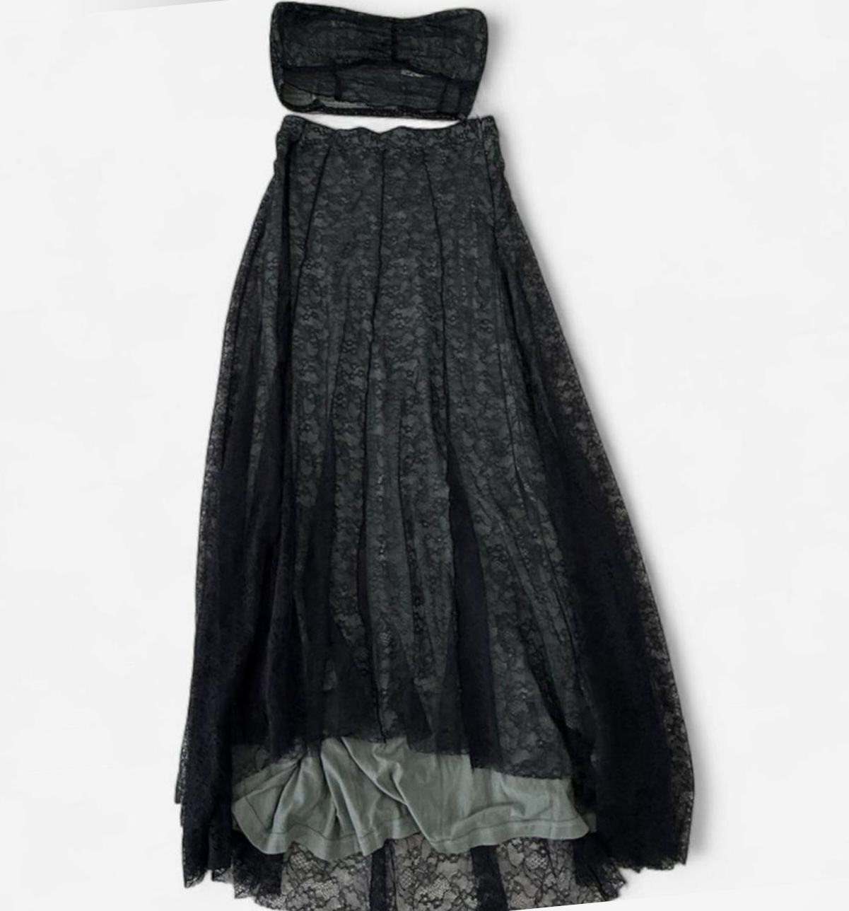 Free People Navy Combo Lace Two-Piece Set