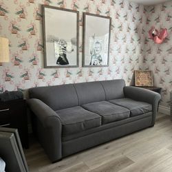 Gray Pull Out Sofa