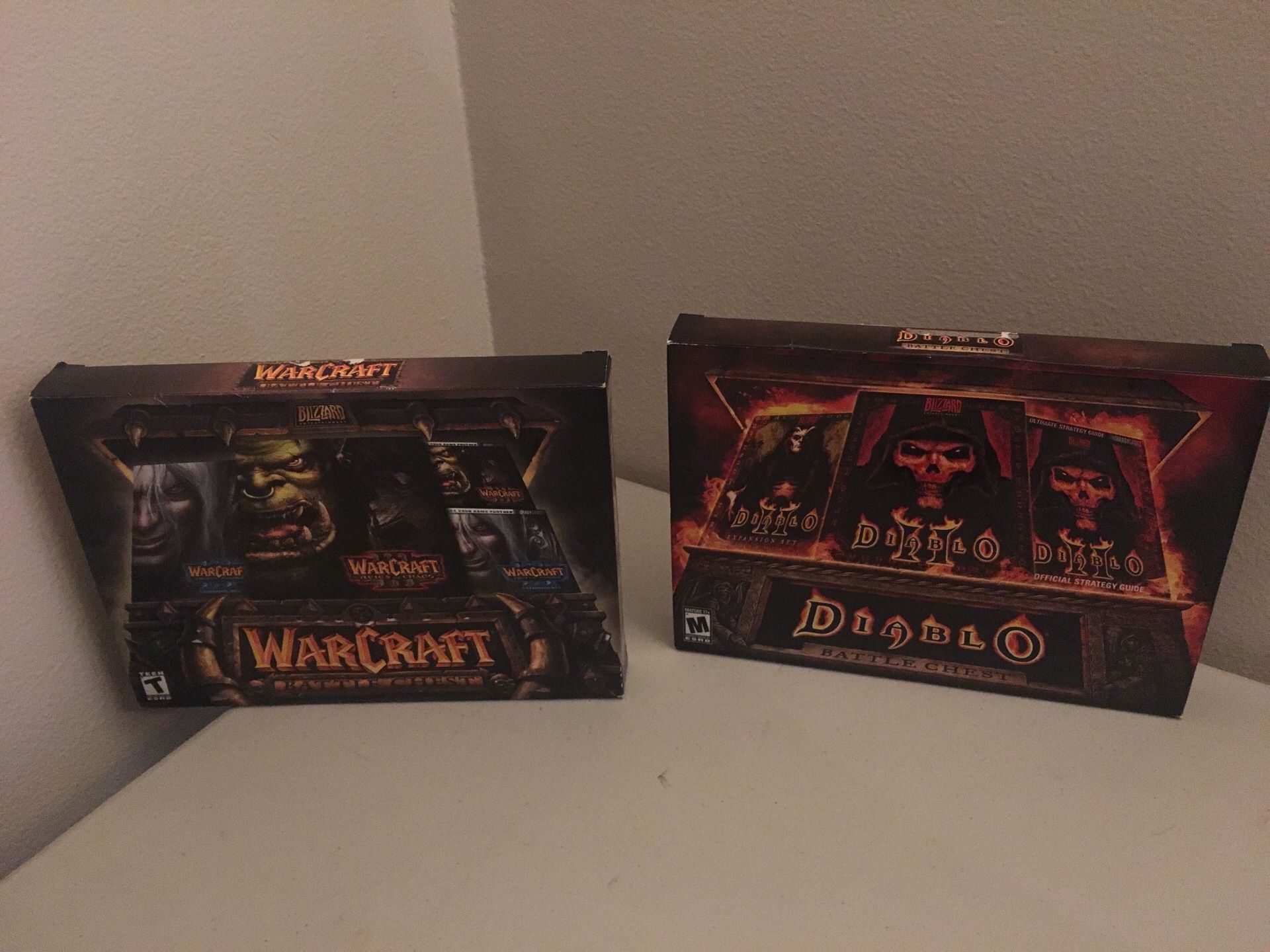 Warcraft and diablo pc games