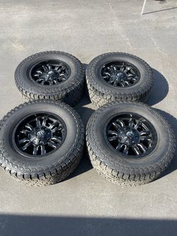 Fuel Sledge 6x5.5 and 6x135 18" Wheels and 35" All-Terrain Tires