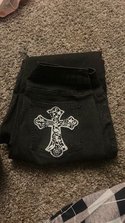 Flared cross jeans