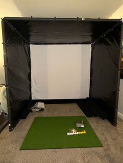 Golf Simulator enclosure with Garmin R10