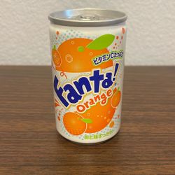 Japanese Orange Fanta Can Unopened Mini