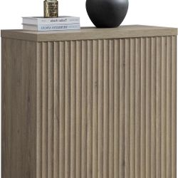 SICOTAS Buffet Cabinet with Storage Accent Sideboard Modern Credenza with Doors & Shelves Fluted Media Console Mid Century Coffee Bar Table for Living