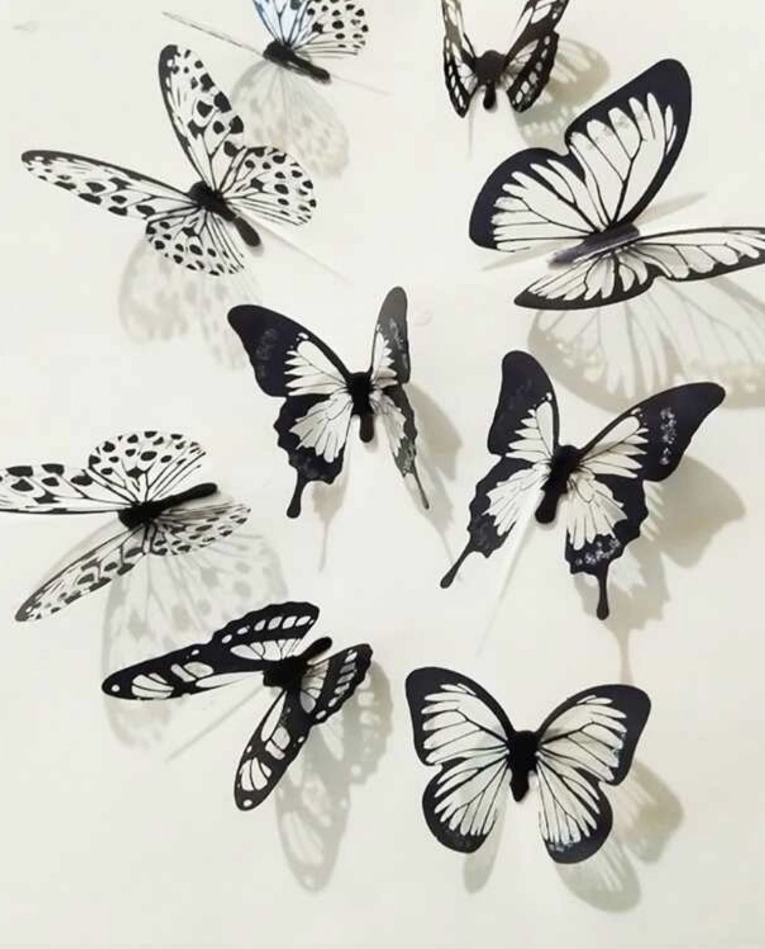 Beautiful NEW 3D Butterfly Wall Decor - 18 Pieces