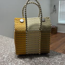 Wicker Basket Bag 