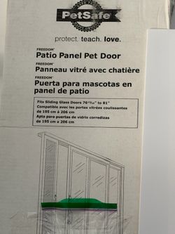 Pet Safe patio panel pet door