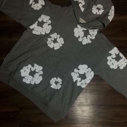 Grey Denim Tear hoodie 