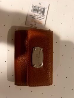 michael kors flap coinpurse leather New Tan Color