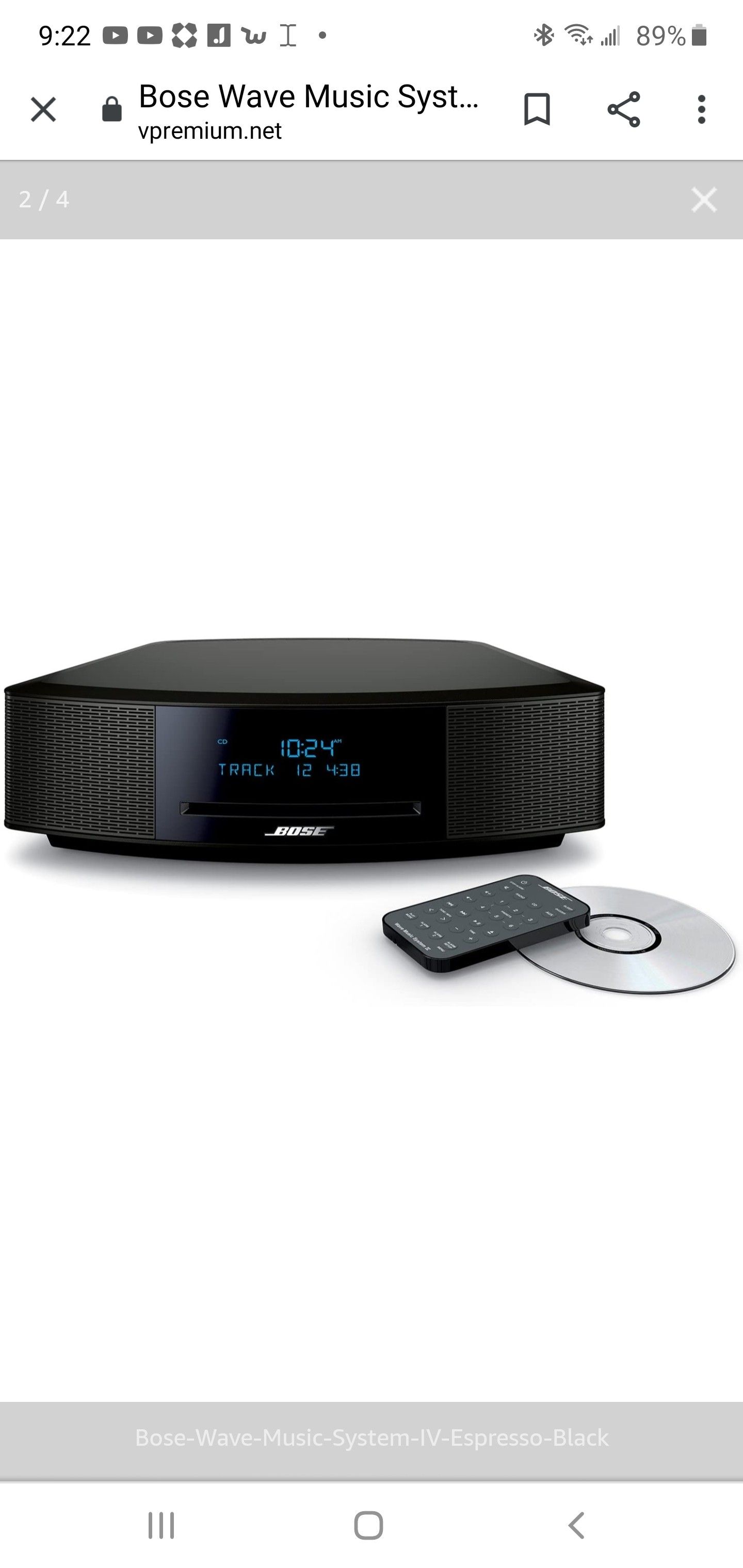 Bose sound system IV