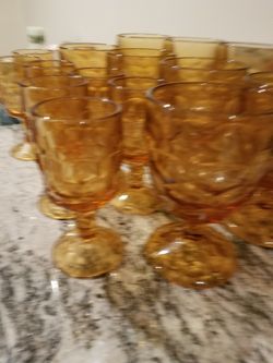 20 Vintage Indiana Carnival  glasses