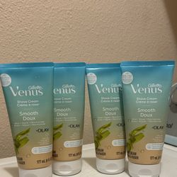 Gillette Venus Smooth plus Olay Shave Cream for Women, 6 oz